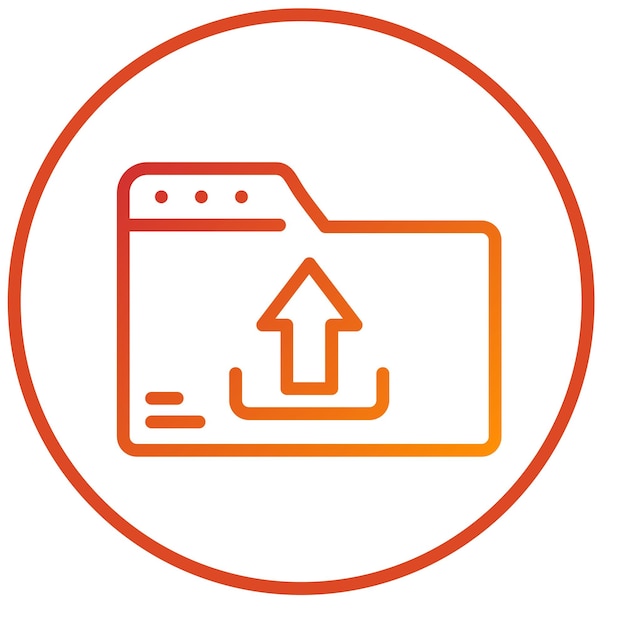 Wektorowy projekt Upload Icon Style