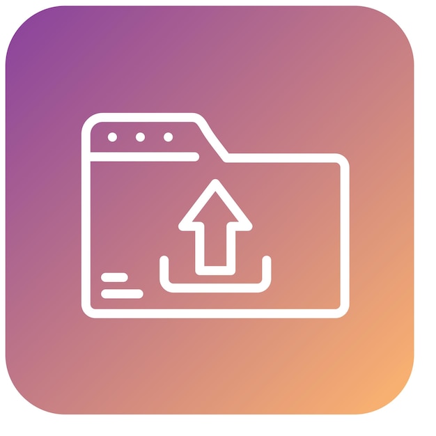 Wektorowy projekt Upload Icon Style
