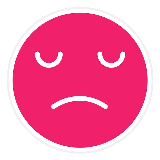 Wektorowy projekt Upset Icon Style