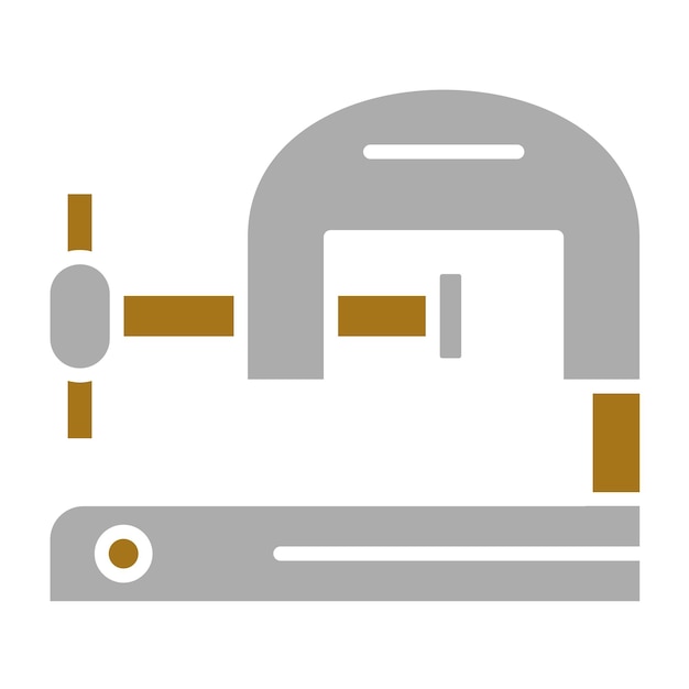 Wektorowy projekt Vise Icon Style