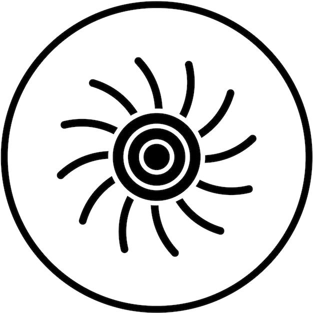 Wektorowy projekt Vortex Icon Style