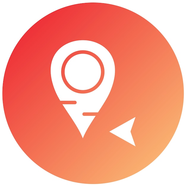 Wektorowy projekt West Arrow Icon Style