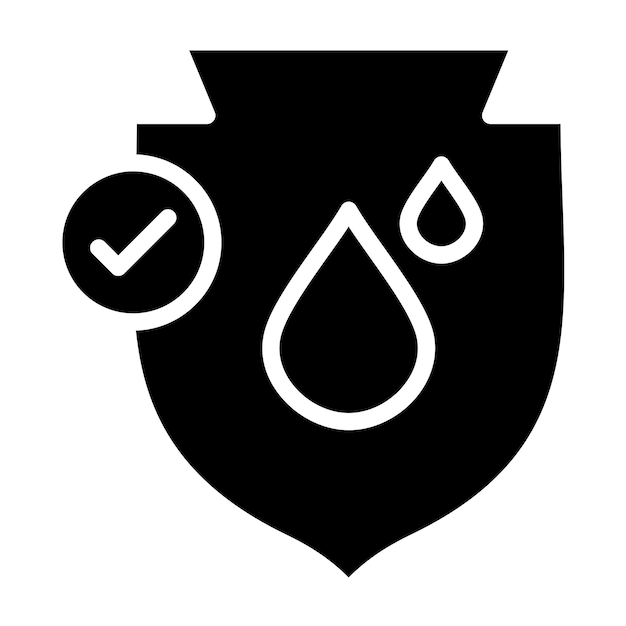 Wektorowy projekt wodoodpornego stylu ikony