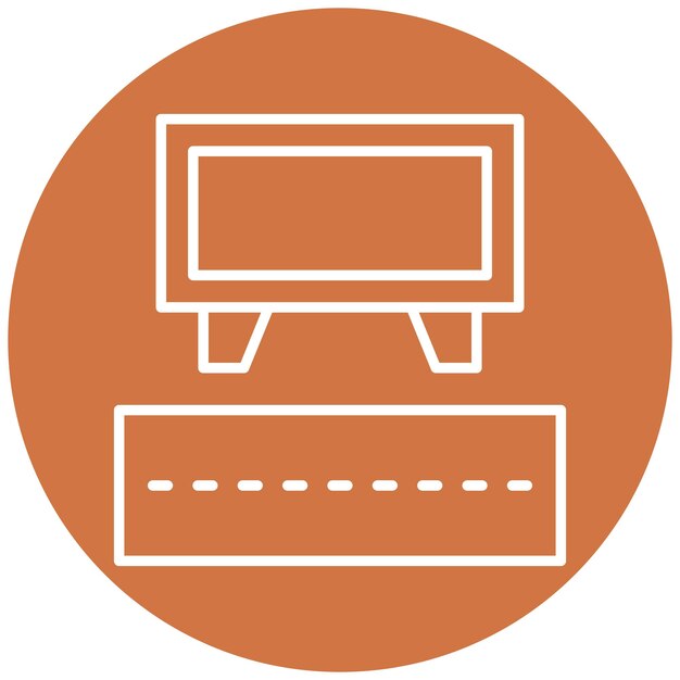 Wektorowy projekt znaku drogowego Billboard Icon Style