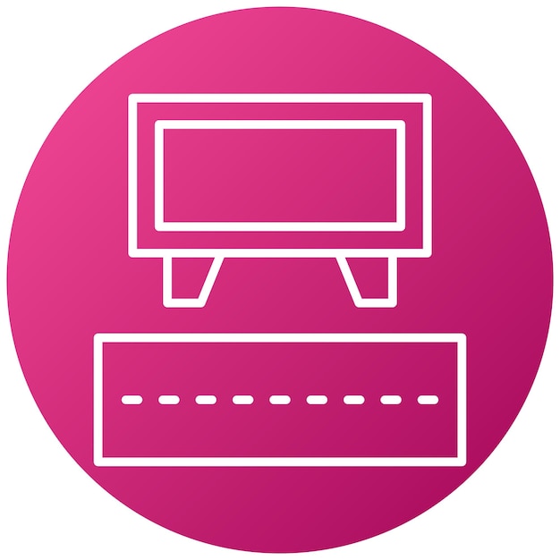 Wektorowy projekt znaku drogowego Billboard Icon Style