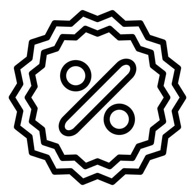 Wektorowy projekt zniżki Icon Style