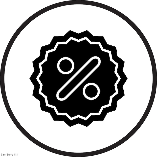 Wektorowy projekt zniżki Icon Style