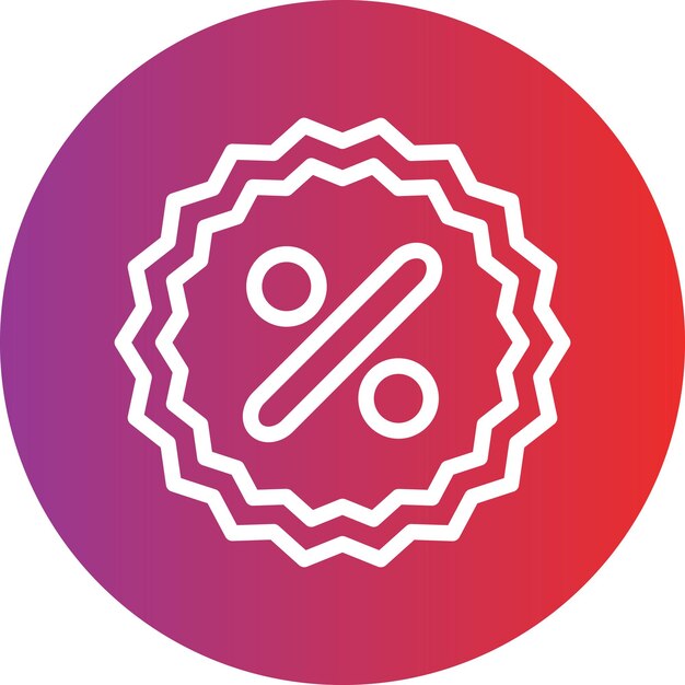 Wektorowy projekt zniżki Icon Style