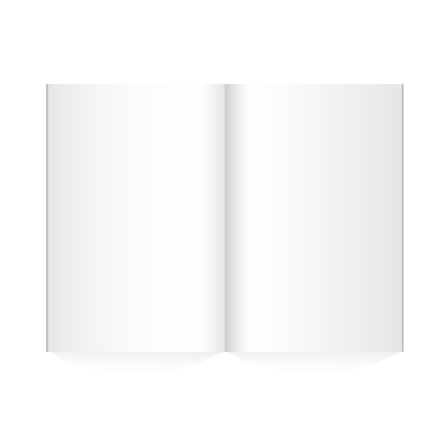 Wektorowy pusty magazyn rozprzestrzeniający na białym tle