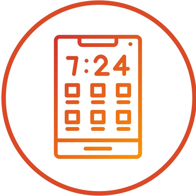Wektorowy styl ikony aplikacji mobilnej