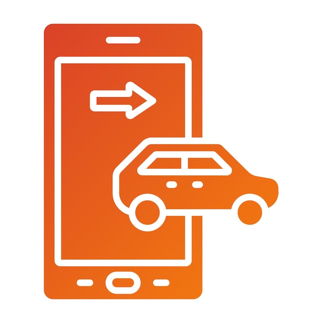 Wektorowy styl ikony aplikacji mobilnej