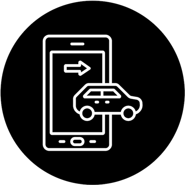 Wektorowy styl ikony aplikacji mobilnej