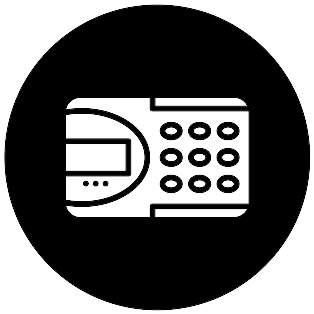 Wektorowy styl ikony automatycznego wybierania numeru