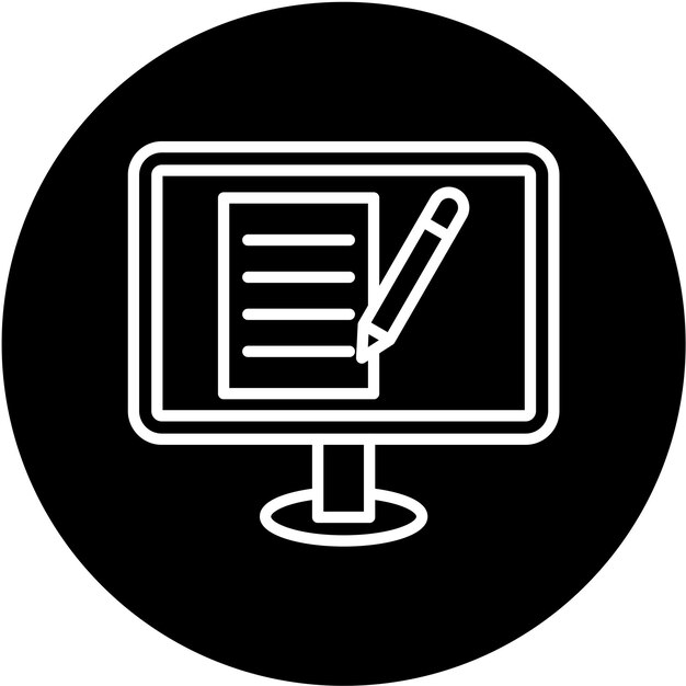 Wektorowy styl ikony blogowania