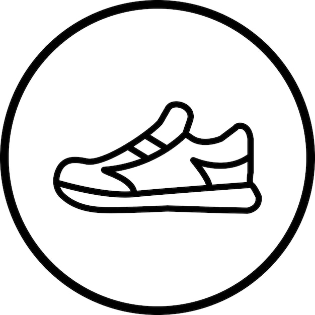 Wektorowy styl ikony butów