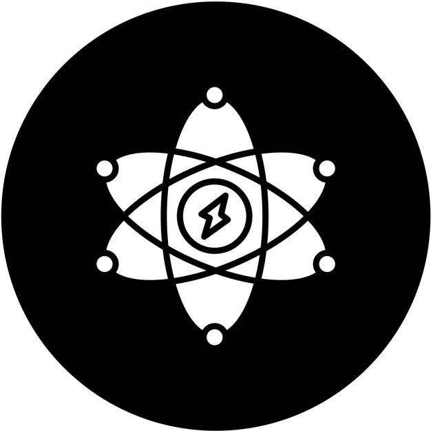 Plik wektorowy wektorowy styl ikony energii atomowej