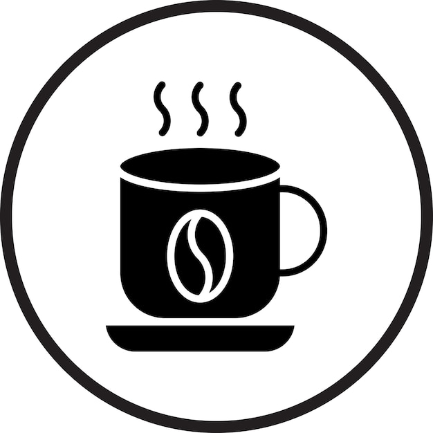 Wektorowy styl ikony filiżanki do kawy
