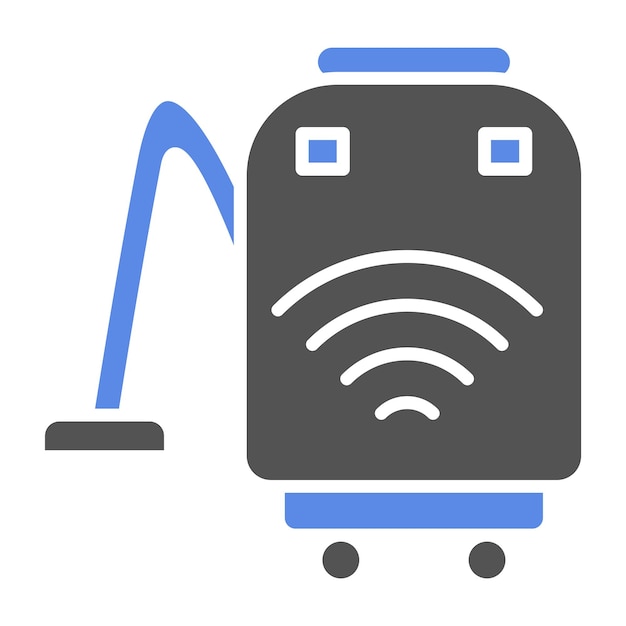 Plik wektorowy wektorowy styl ikony inteligentnego odkurzacza