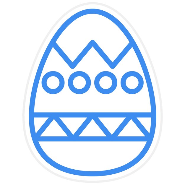 Plik wektorowy wektorowy styl ikony jajka wielkanocnego