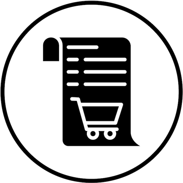 Wektorowy styl ikony kwitacji koszyka