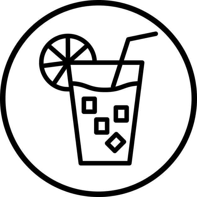 Wektorowy styl ikony lemoniady