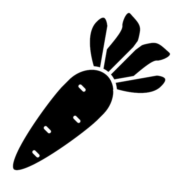 Plik wektorowy wektorowy styl ikony marchewki