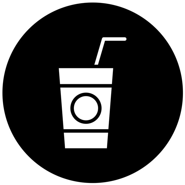 Wektorowy styl ikony napojów bezalkoholowych
