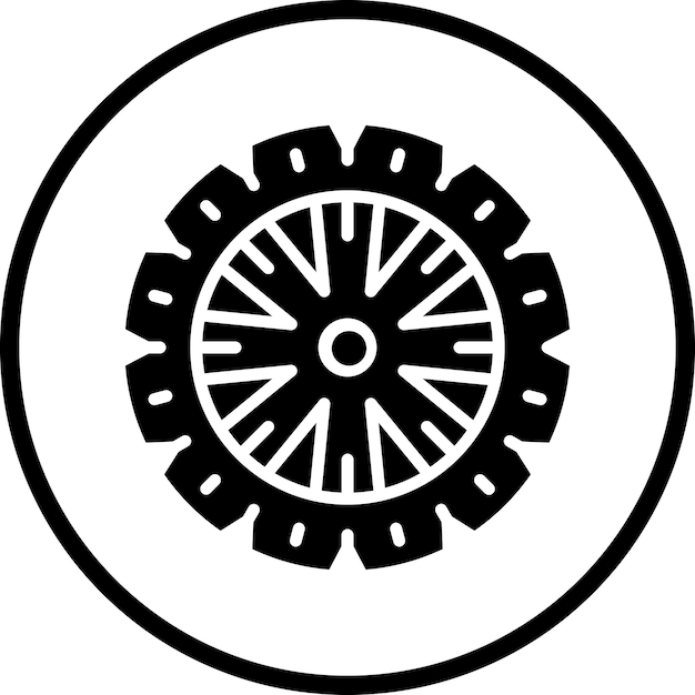 Wektorowy Styl Ikony Opony