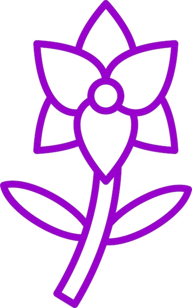 Wektorowy styl ikony orchidei