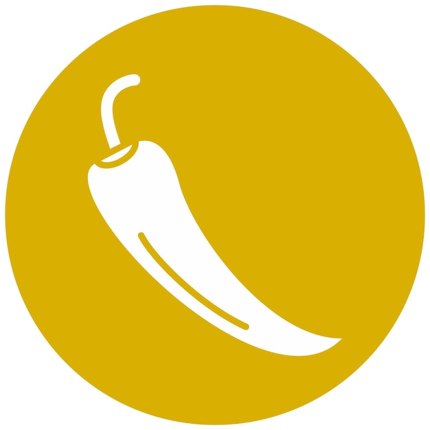 Wektorowy styl ikony pieprzu chilli