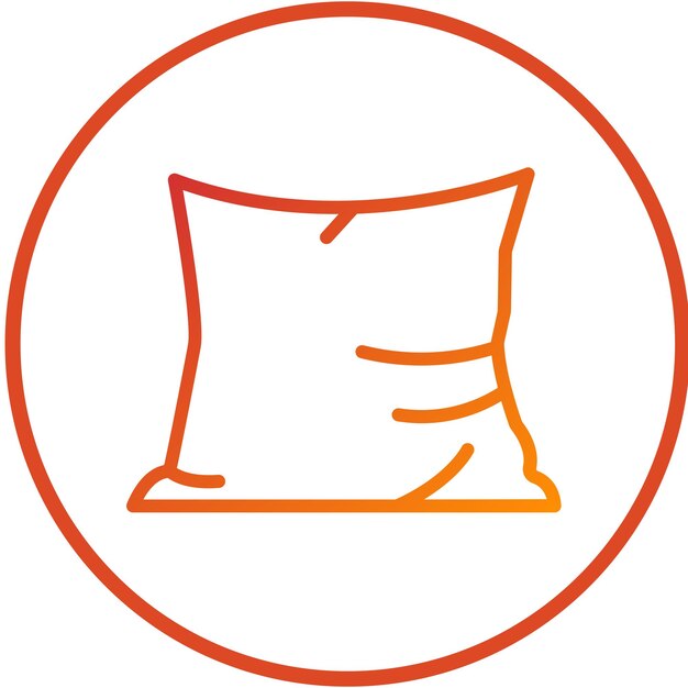Plik wektorowy wektorowy styl ikony poduszki euro