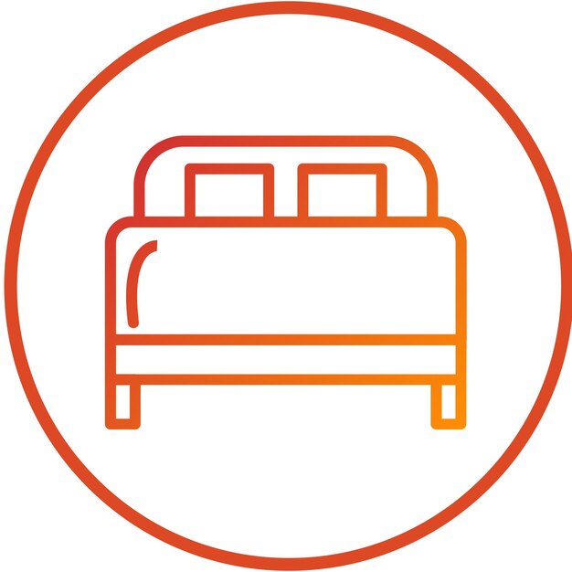 Wektorowy styl ikony Queen Bedding