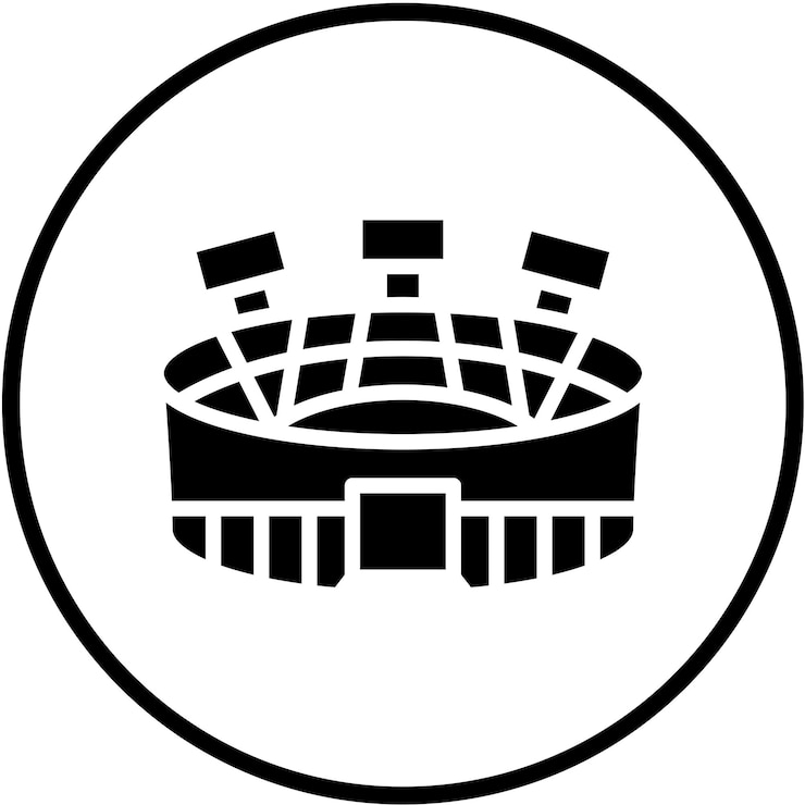 Wektor wektorowy styl ikony stadionu