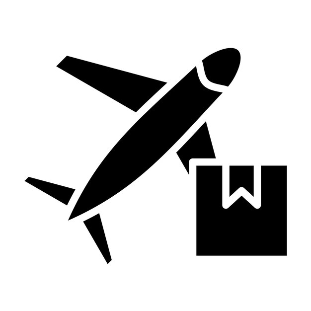 Plik wektorowy wektorowy styl ikony wysyłki lotniczej
