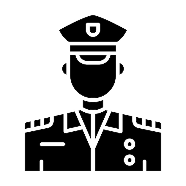 Plik wektorowy wektorowy styl ilustracji policjanta