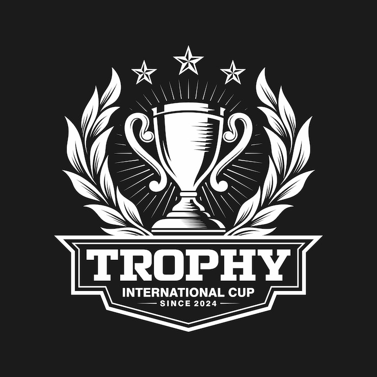 Wektor wektorowy szablon designu logo trofeum turnieju