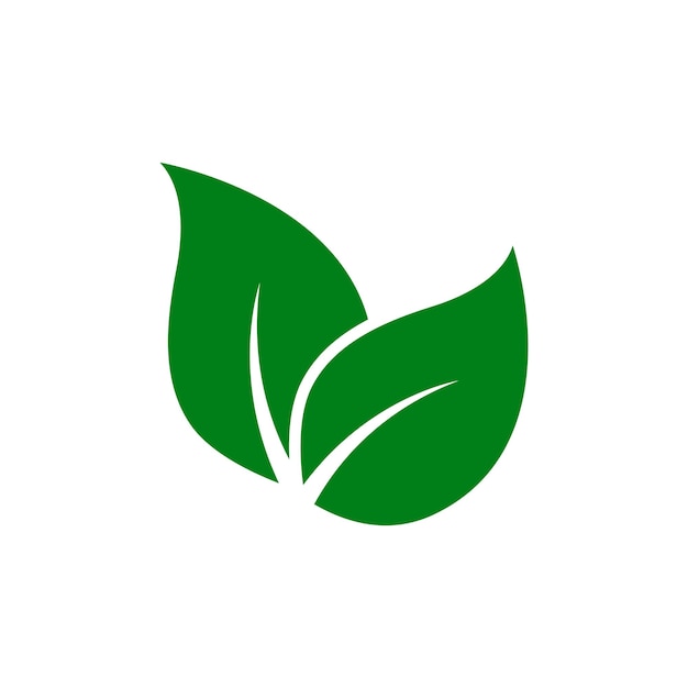 Wektorowy szablon elementu symbolu logo zielonego liścia