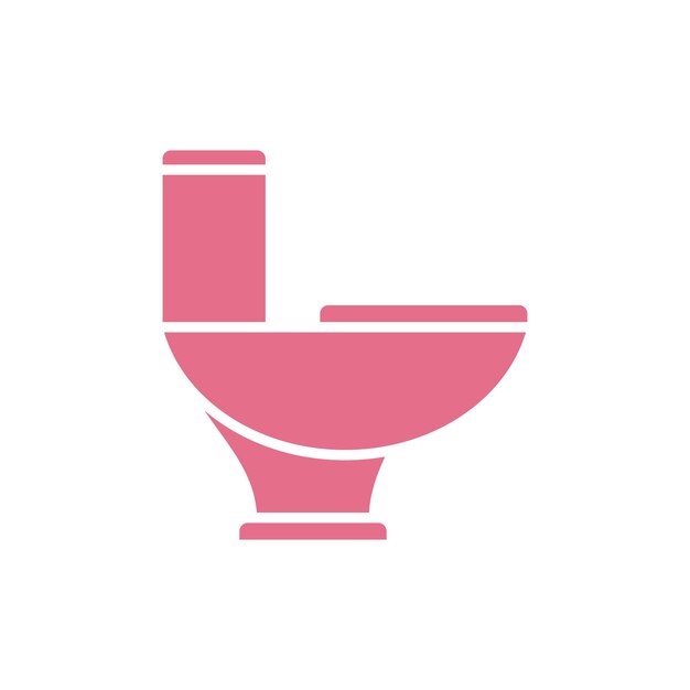 Plik wektorowy wektorowy szablon ilustracji ikony toalety