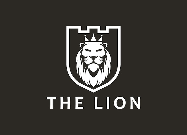Plik wektorowy wektorowy szablon ilustracji logo lion head
