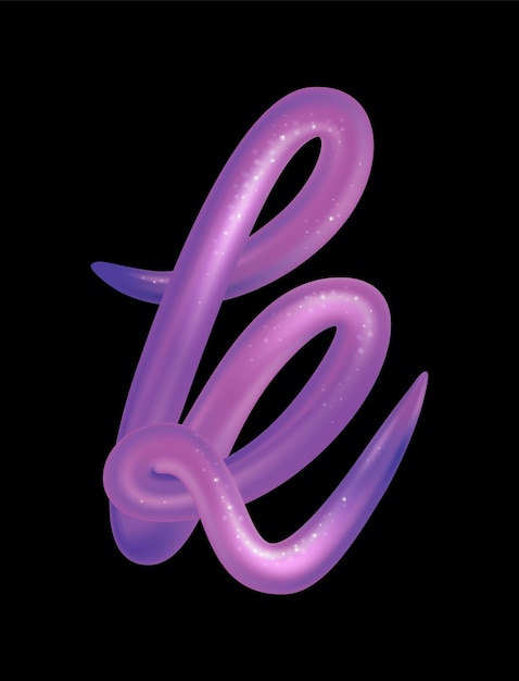 Wektorowy Szablon Kreatywnego Magicznego Projektu Logo 3d Wielobarwny Czcionka Abc Z Błyszczącym I Błyszczącą