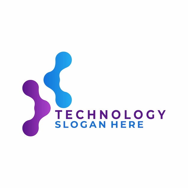 Wektorowy szablon projektowania logo pixel dot