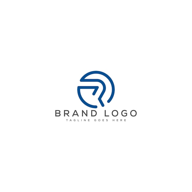 Wektorowy szablon projektowania logo R dla marki