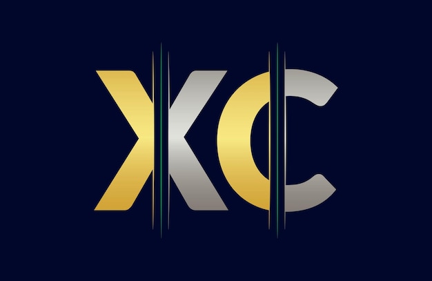 Wektorowy Szablon Projektu Logo Litery Xc