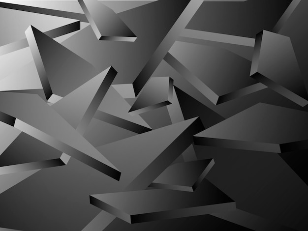Wektorowy wielokąt abstrakcyjny wielokątny trójkąt geometryczny Tło Wektorowe abstrakcyjne szare trójkąty