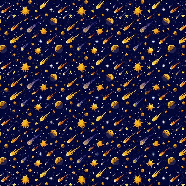 Wektorowy wzór gwiazd kosmicznych galaktyk
