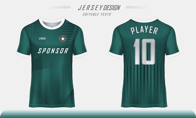 Wektorowy wzór koszulki piłkarskiej sportowej