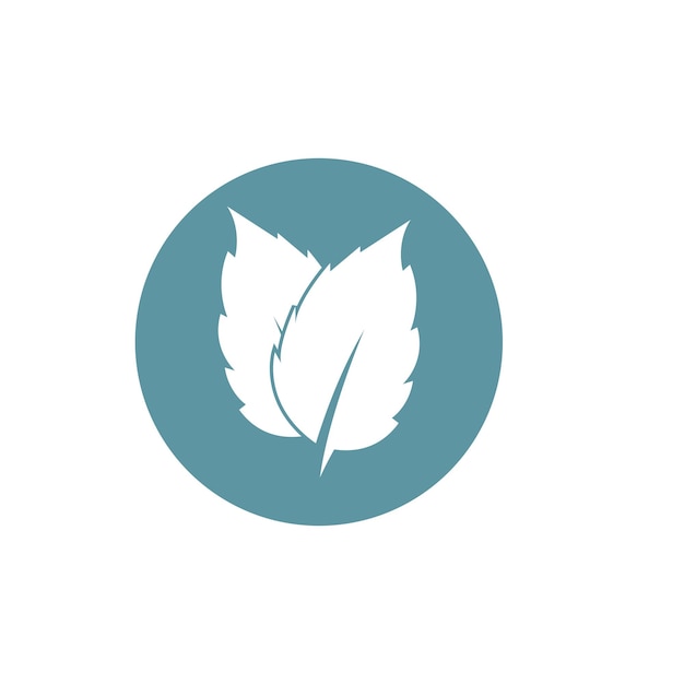 Plik wektorowy wektorowy wzór symbolu logo liścia mięty