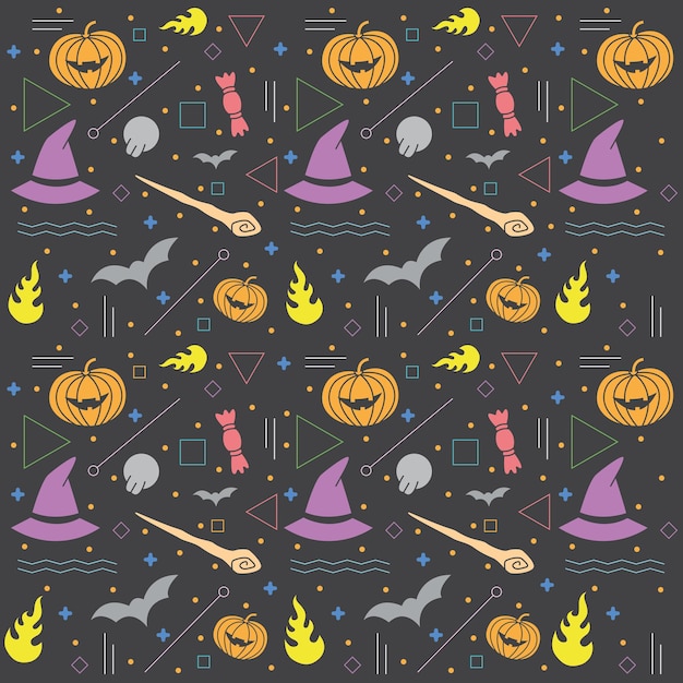 Wektory Halloween, ilustracje, emoji i wzory