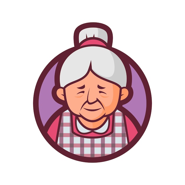 Plik wektorowy wersja odznaki kuchennej babci