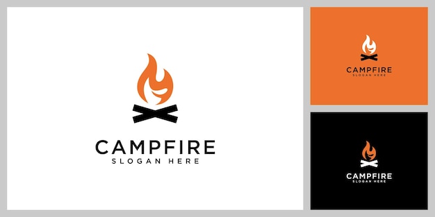 Wersje Szablonów Campfire Vector